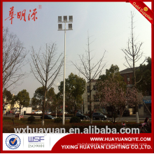 Galvanized steel stadium light poles